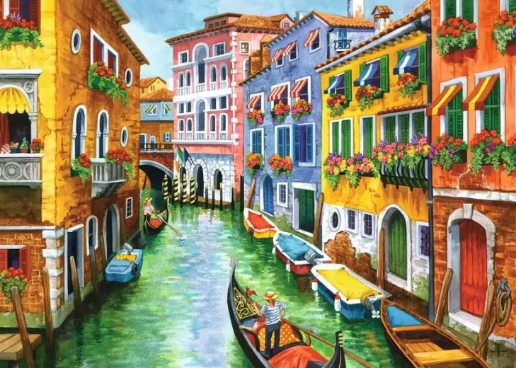 Puzzle Ravensburger Balade en gondole XXL 300 pièces