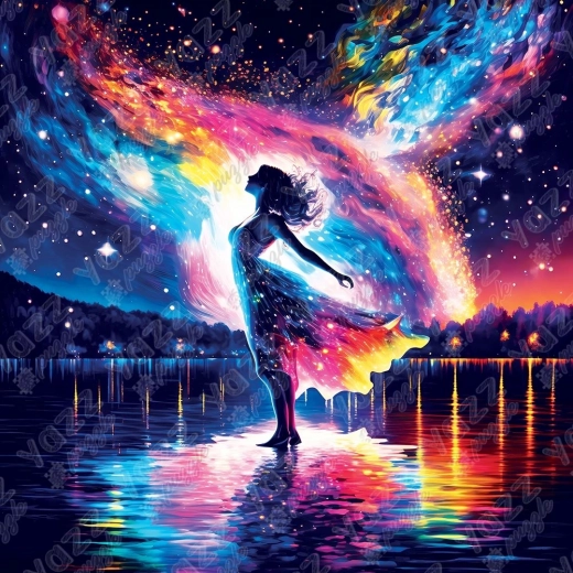 Puzzle carré Danse au bord du lac 1023 pièces