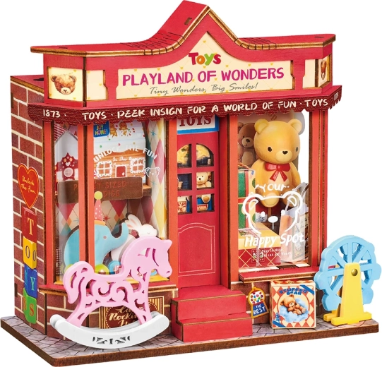 Robotime puzzle 3D en bois – mini magasin de jouets