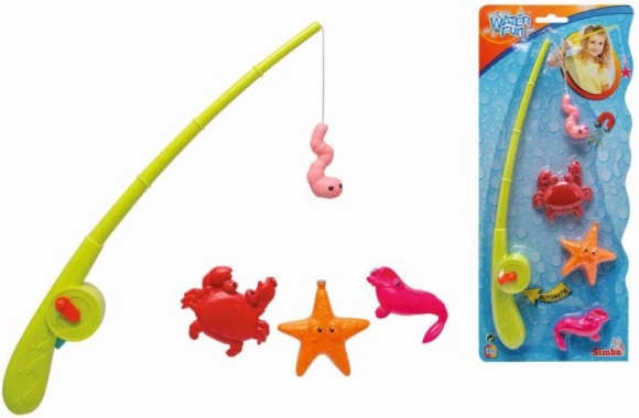 Jeu de pêche magnétique avec canne