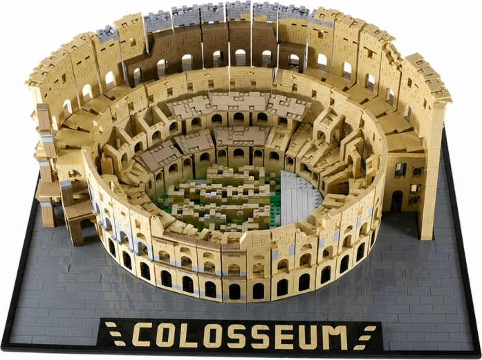 Modèle monumental du Colisée sur socle d’exposition