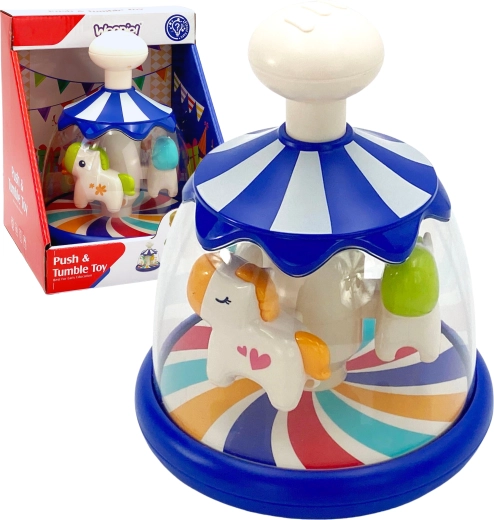 Manège coloré avec petits chevaux