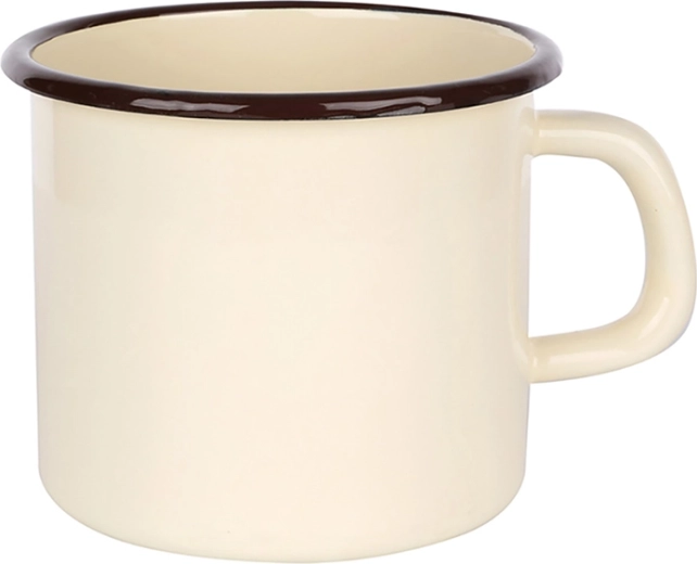 Tasse émaillée Silesia 0,45 l, crème