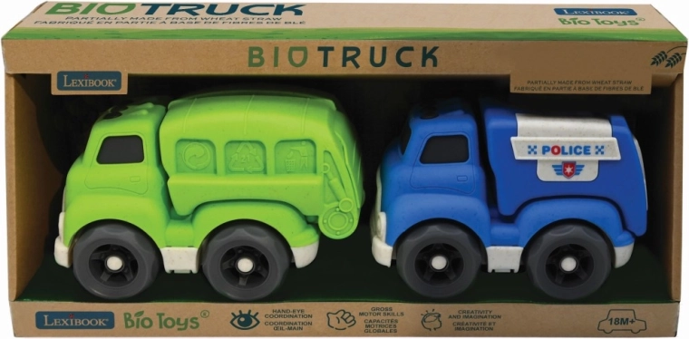 Lexibook lot de camions en bioplastique 18 cm