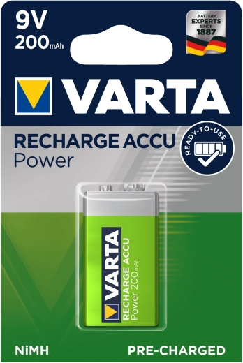 Batterie rechargeable Varta 9V NiMH 200 mAh Ready2Use