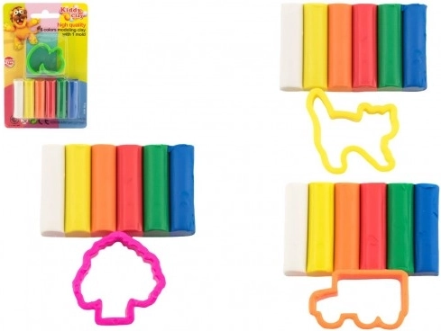 Pâte à modeler Nara 6×50 g avec emporte-pièce