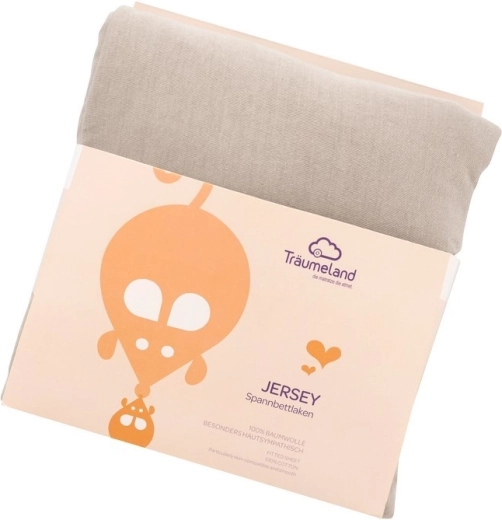 Träumeland drap-housse en jersey de coton pour lit junior 90 × 200 cm anthracite
