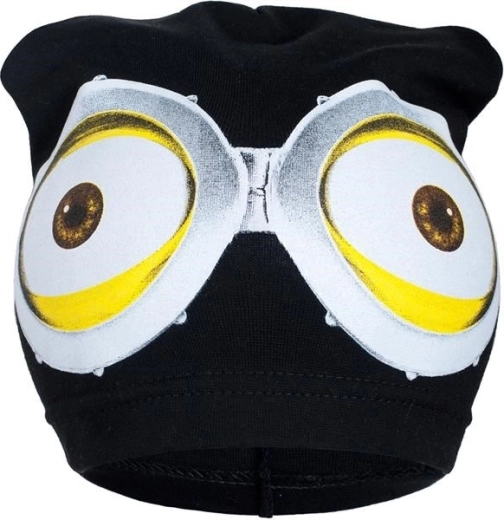 Bonnet de printemps pour enfant New Baby avec motif Minion noir (3–4 ans)