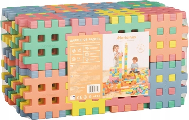 Blocs de construction Kostka pastel, 96 pièces