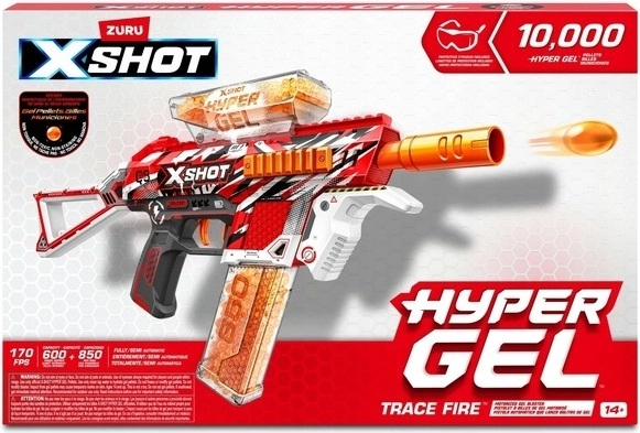 ZURU X-Shot Hyper Gel Trace Fire blaster à billes de gel