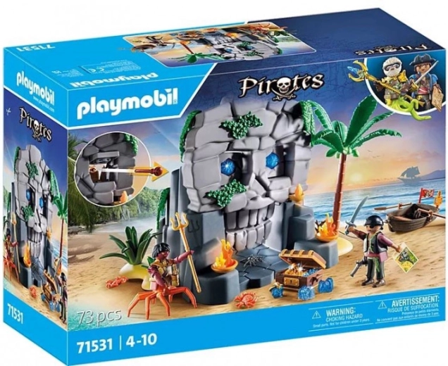 Set de jeu PLAYMOBIL Pirates - Île du crâne