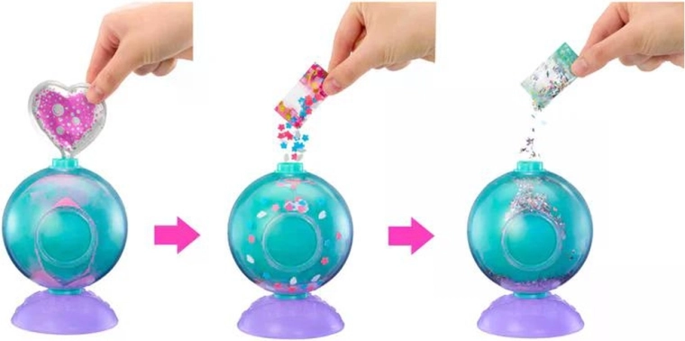 Jeu créatif avec des paillettes