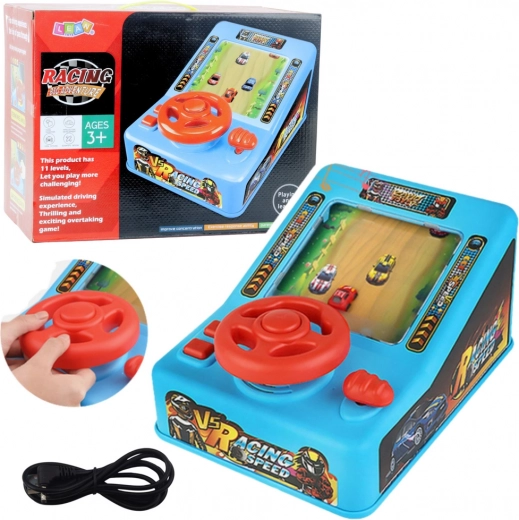 Simulateur de course interactif avec volant et effets sonores pour enfants
