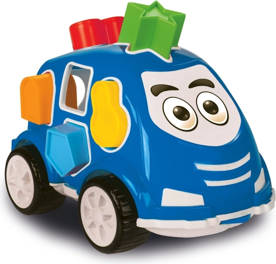 Jamara voiture éducative à encastrement de formes bleue