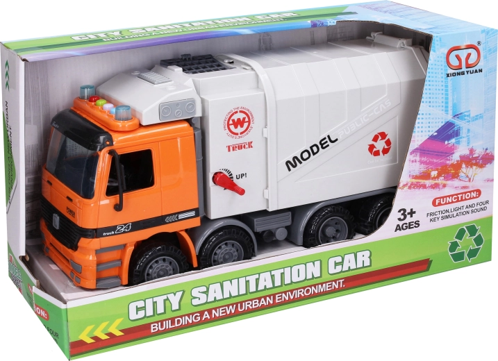 Camion poubelle avec effets lumineux et sonores 36,3 cm - 1 pièce