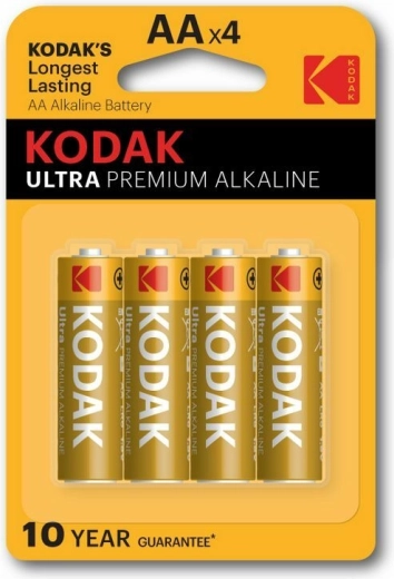 Kodak Ultra Premium piles alcalines AA 1,5 V, lot de 4