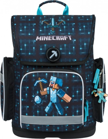 Cartable scolaire Baagl Ergo Minecraft Blue Axe