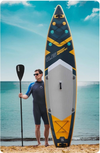 Stabilité et assurance grâce à 15 cm et 3 ailerons