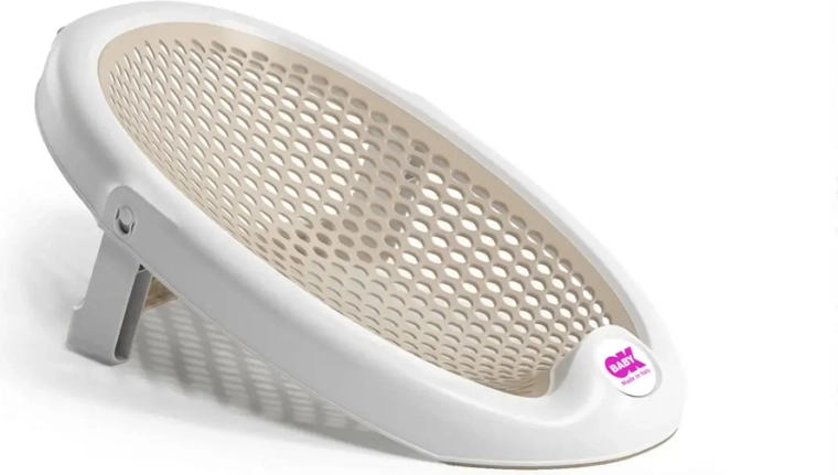 OK Baby transat de bain pliable Jelly beige 0–8 mois