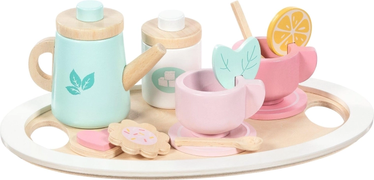 Des accessoires comme le citron et les biscuits pour un jeu réaliste