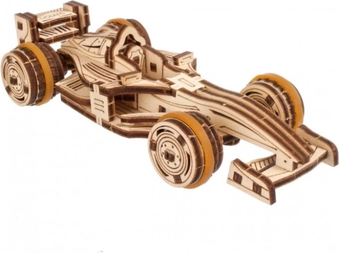 Ugears Compact Racer – puzzle mécanique 3D en bois (voiture de course type formule)