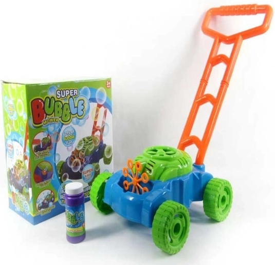 Tondeuse à gazon pour enfants avec machine à bulles