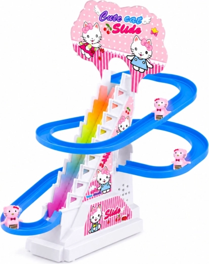 Toboggan en spirale plein de virages