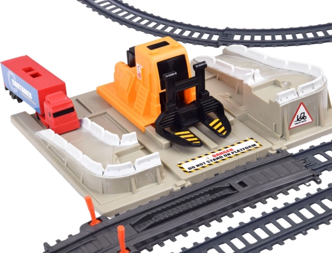 Station de chargement et vaste réseau de rails de plus de 762 cm