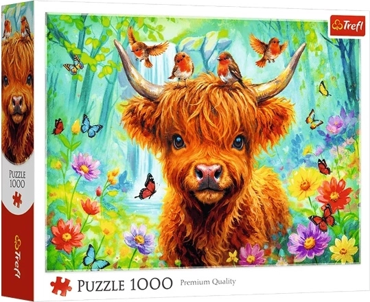 Puzzle Trefl 1000 : vache écossaise