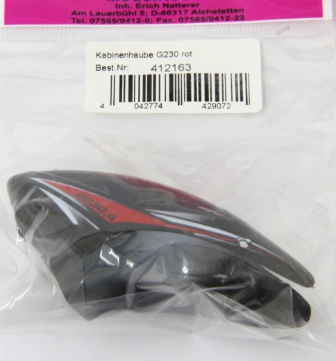 Jamara cabine canopy G230 rouge - 1 pièce