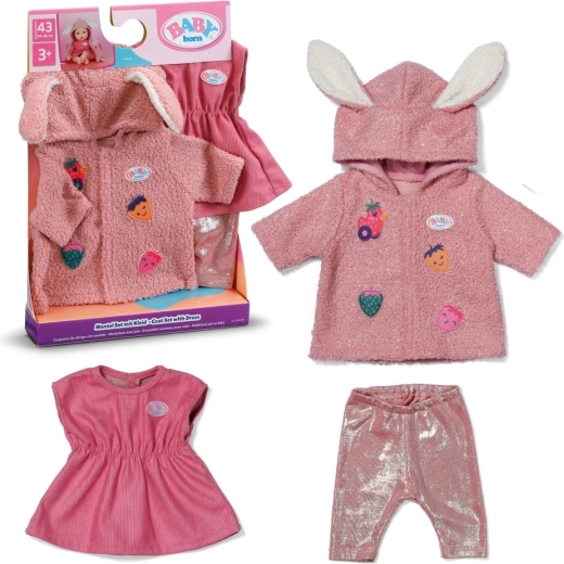 BABY born ensemble avec veste et petite robe pour poupée 43 cm