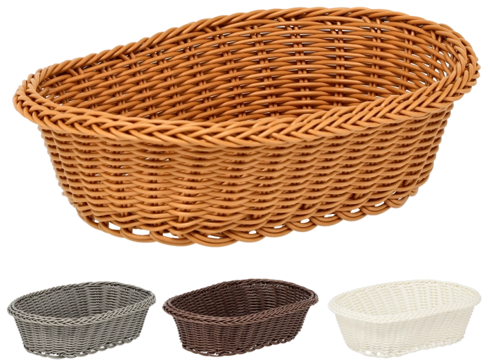 Panier ovale en plastique 27 × 20 × 8 cm