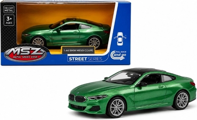 Modèle réduit de voiture BMW M850i Coupé avec effets lumineux et sonores, vert