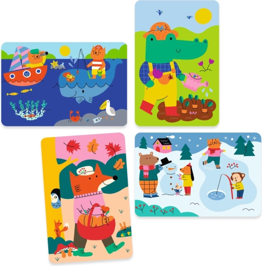 Quatre saisons en scènes adorables