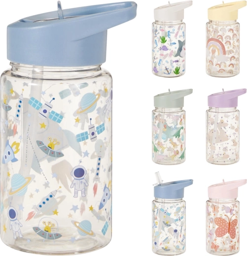 Bouteille à boire pour enfants avec paille 400/450 ml - 1 pièce