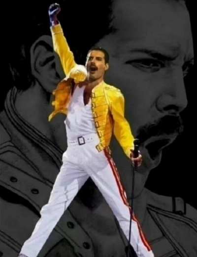 Norimpex peinture par numéros – Pose de Freddie Mercury 40 × 50 cm