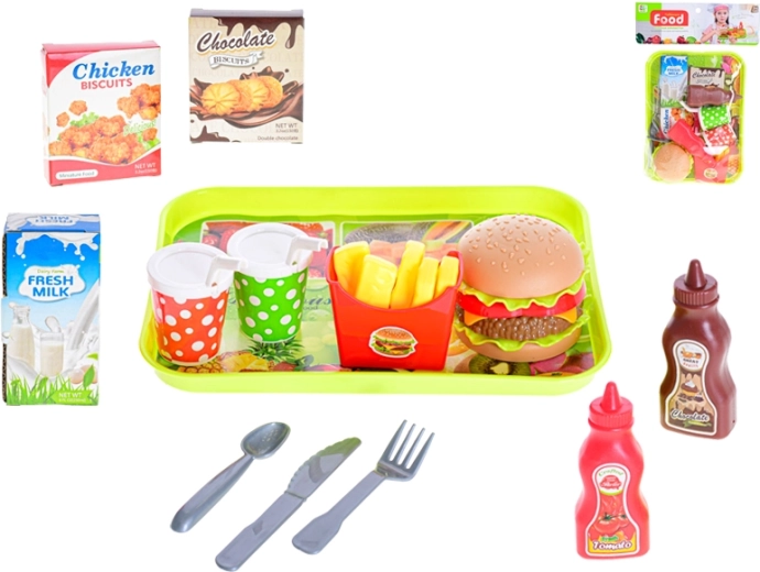 Set de restauration rapide pour enfants, 13 pièces en sachet