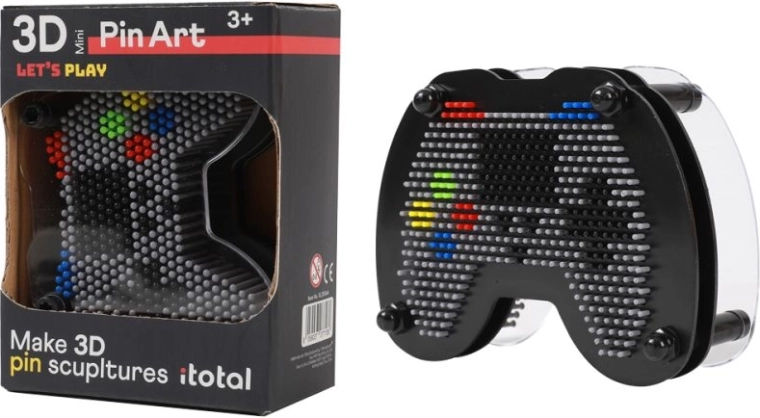 Pin Art 3D en forme de manette de jeu
