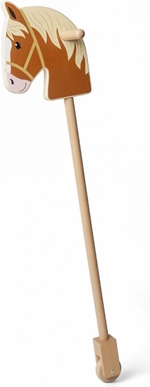 Cheval en bois sur bâton Bigjigs Toys