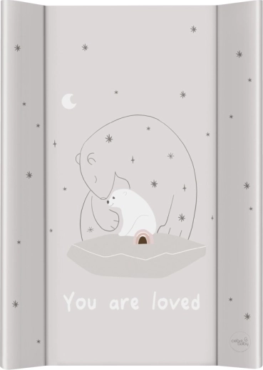 Ceba Baby matelas à langer avec planche rigide Basic Polar Bears 50 × 70 cm