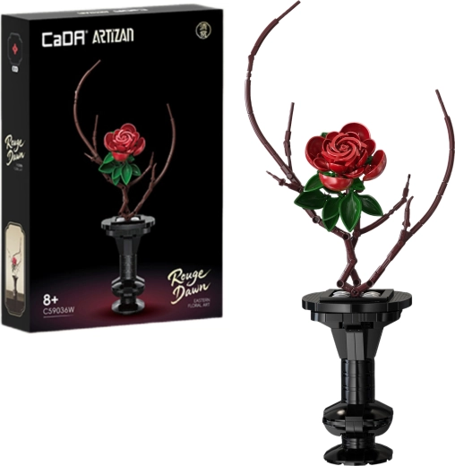 Set de construction CaDA fleurs Rouge Dawn 43 cm - 1 pièce
