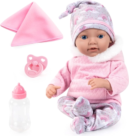 Tenue rose toute douce et couverture pour les câlins