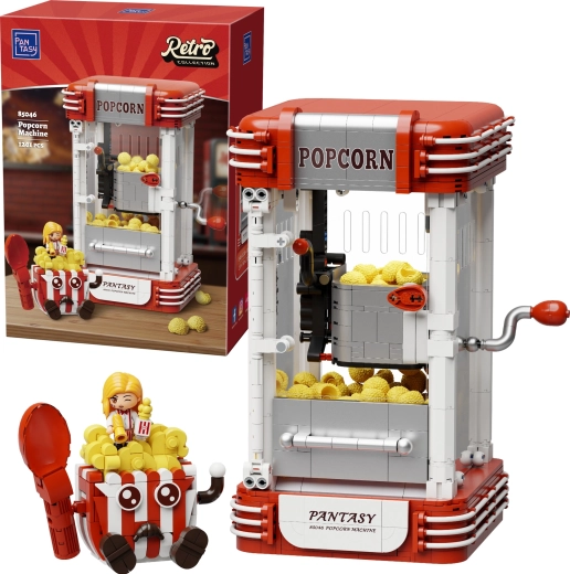 Pantasy kit de construction rétro – machine à popcorn