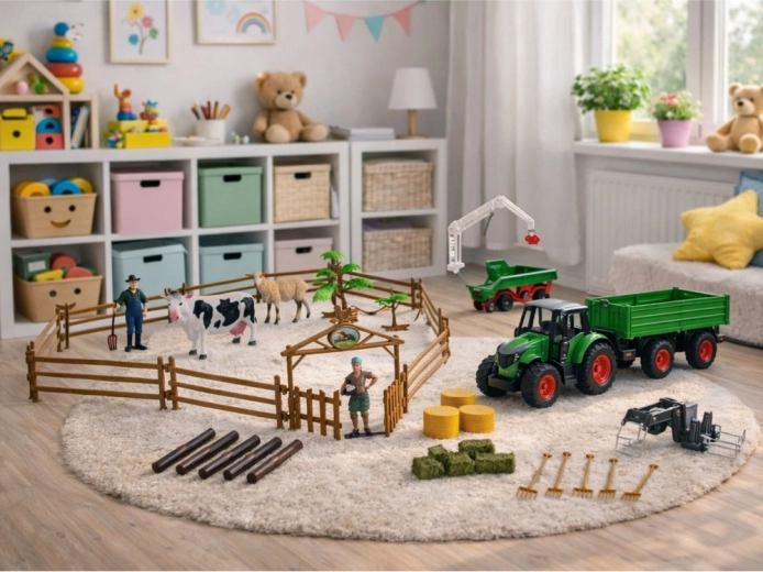 Riche assortiment d’accessoires pour un jeu créatif