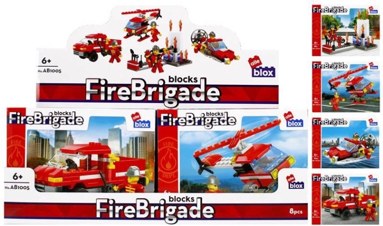 Jeu de construction pompiers avec minifigurine – 4 modèles
