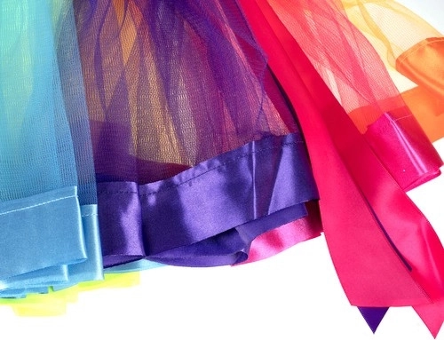 Jupe tutu arc-en-ciel volumineuse