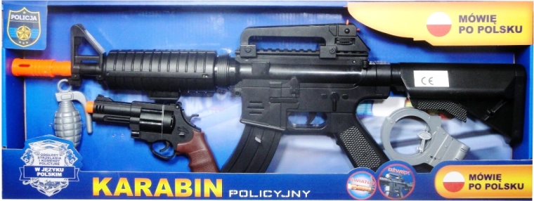 Fusil de police avec module vocal en polonais