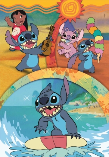 Puzzle Stitch et Amis 104 pièces