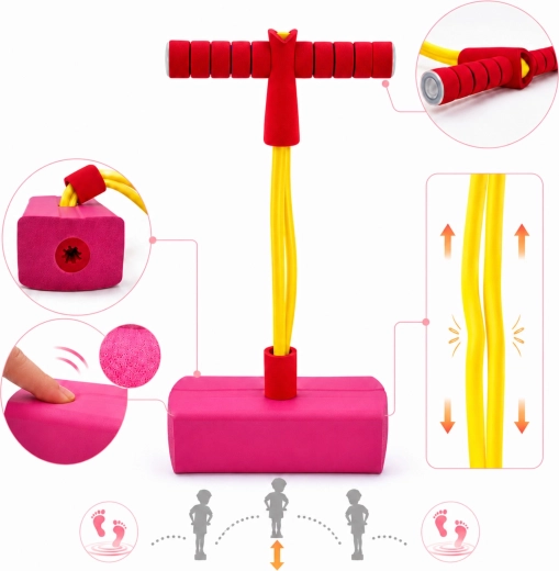La corde élastique s’adapte à la taille de l’enfant