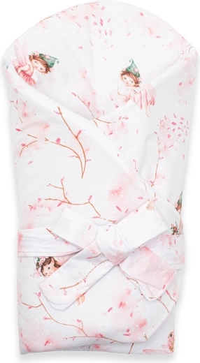 Couverture d’emmaillotage pour bébé New Baby Fées 80 × 80 cm